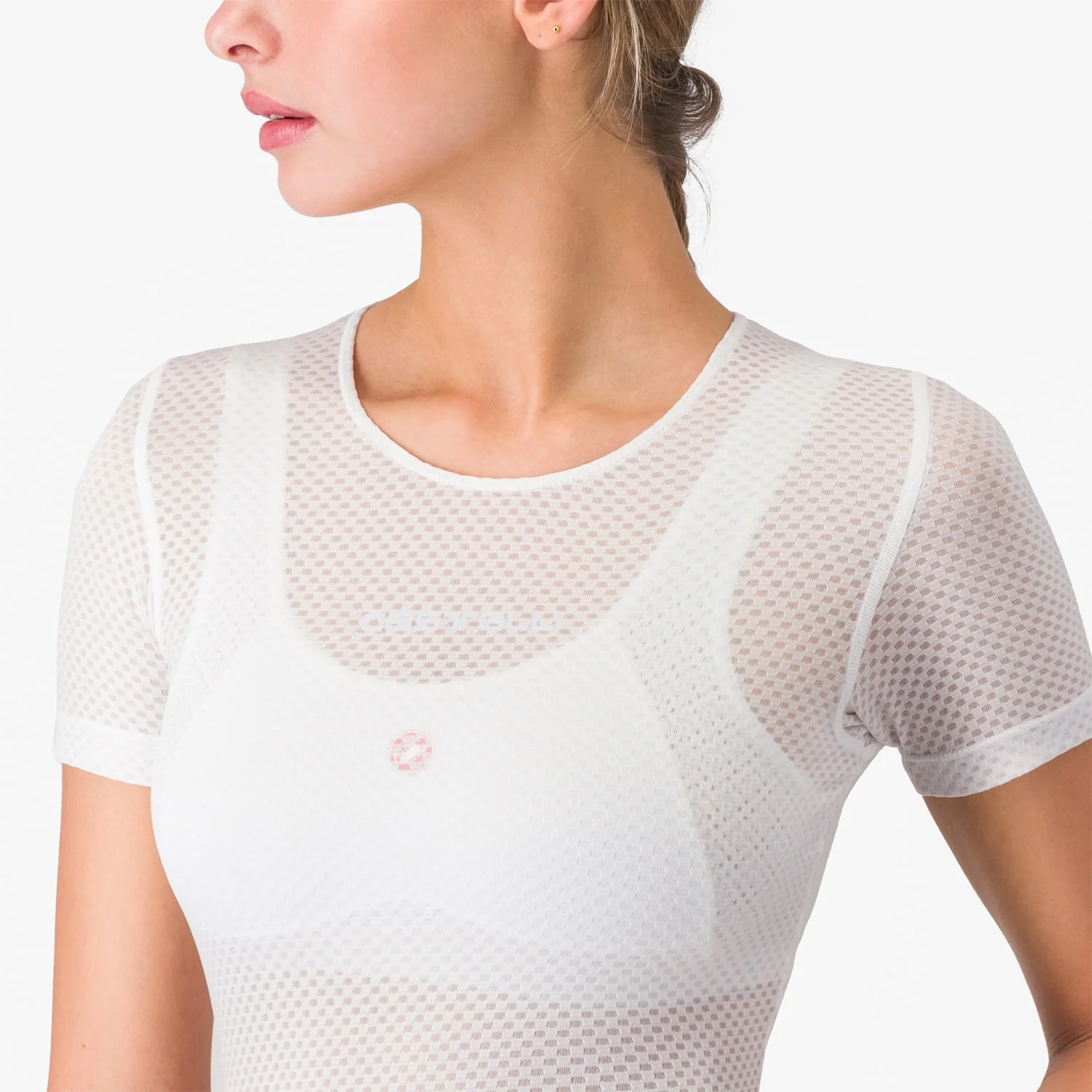 Sous-Vêtement CASTELLI PRO MESH Femme Manches Courtes Blanc - Image 5