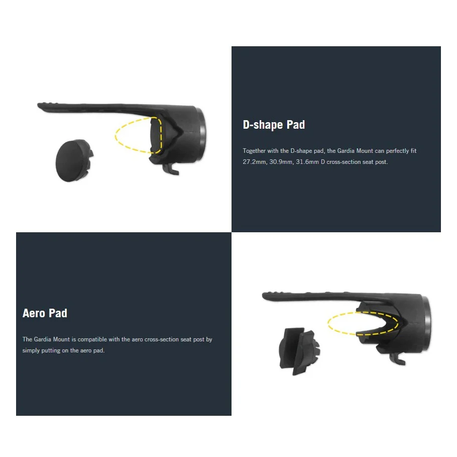 Support de Tige de Selle BRYTON pour RADAR GARDIA R300 - Image 4