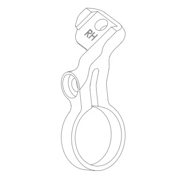 Support Sram AXS POD pour Levier de Vitesse Droite HOPE Tech 3/XCR Argent - Image 2