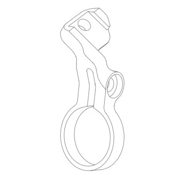 Support Sram AXS POD pour Levier de Vitesse Gauche HOPE Tech 3/XCR Argent - Image 2