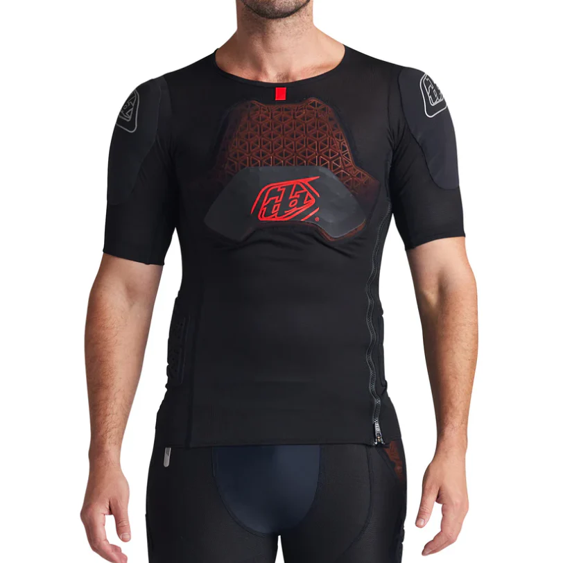 T-Shirt de Protection TROY LEE DESIGNS STAGE GHOST D3O Manches Courtes Noir - Image 2