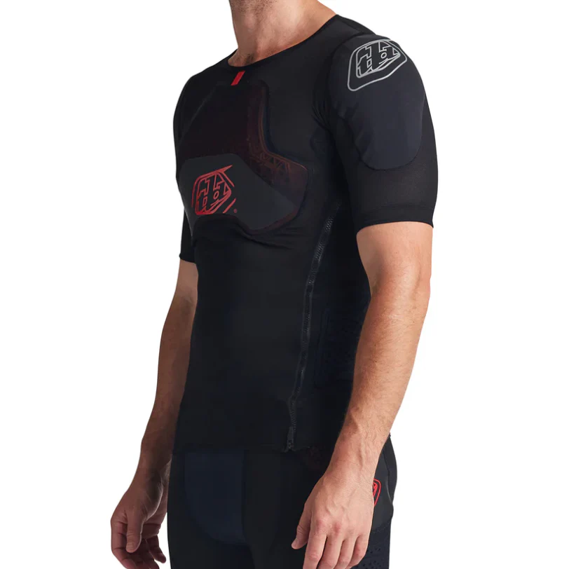 T-Shirt de Protection TROY LEE DESIGNS STAGE GHOST D3O Manches Courtes Noir - Image 3