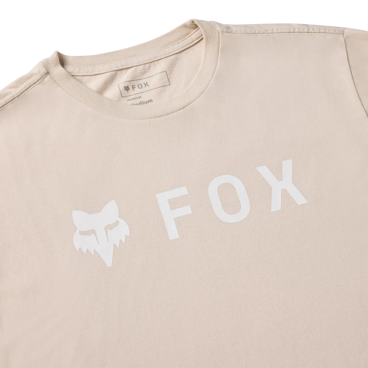 T-Shirt FOX ABSOLUTE 195 ORIGINAL Manches Courtes Beige Chalk - Image 3