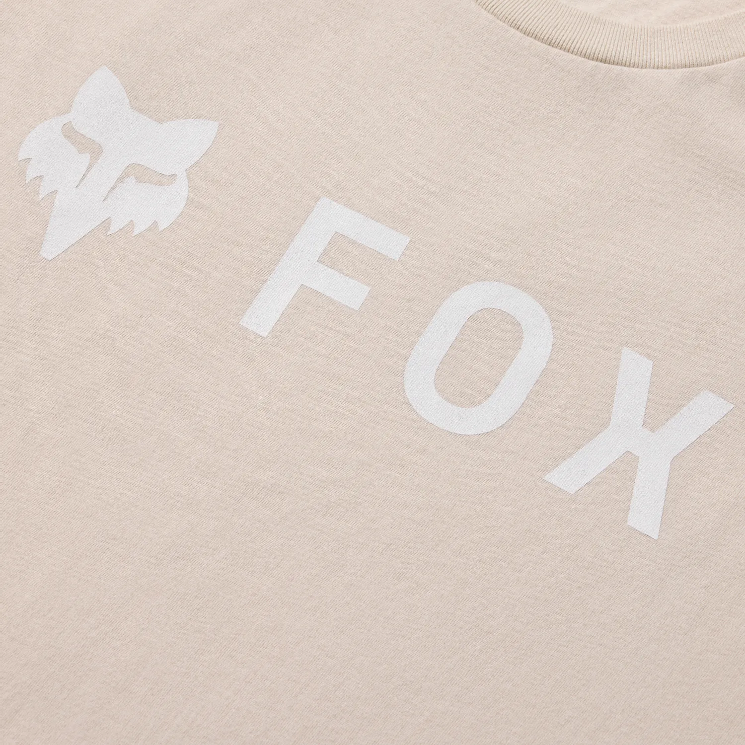 T-Shirt FOX ABSOLUTE 195 ORIGINAL Manches Courtes Beige Chalk - Image 4