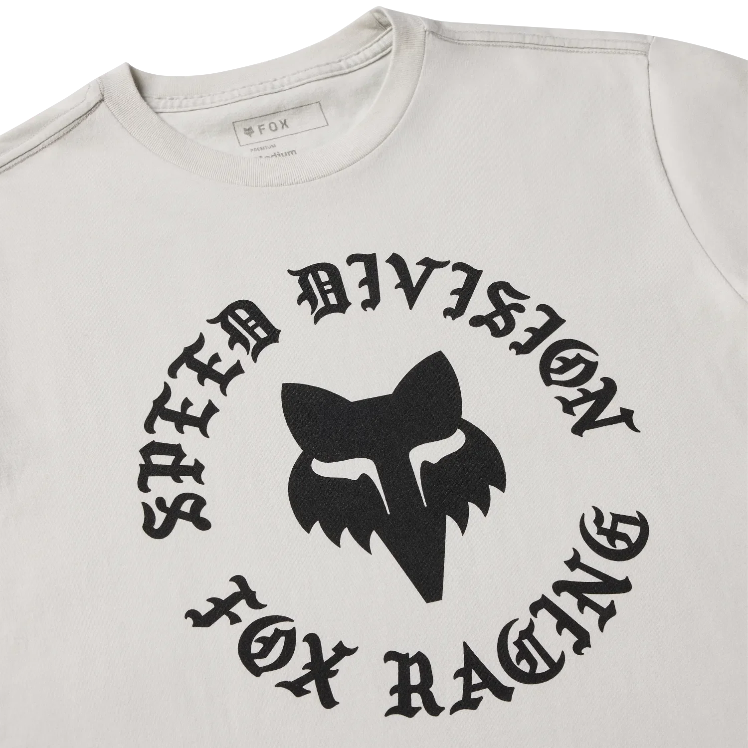 T-Shirt FOX BADGE 195 ORIGINAL Manches Courtes Light Grey - Image 3