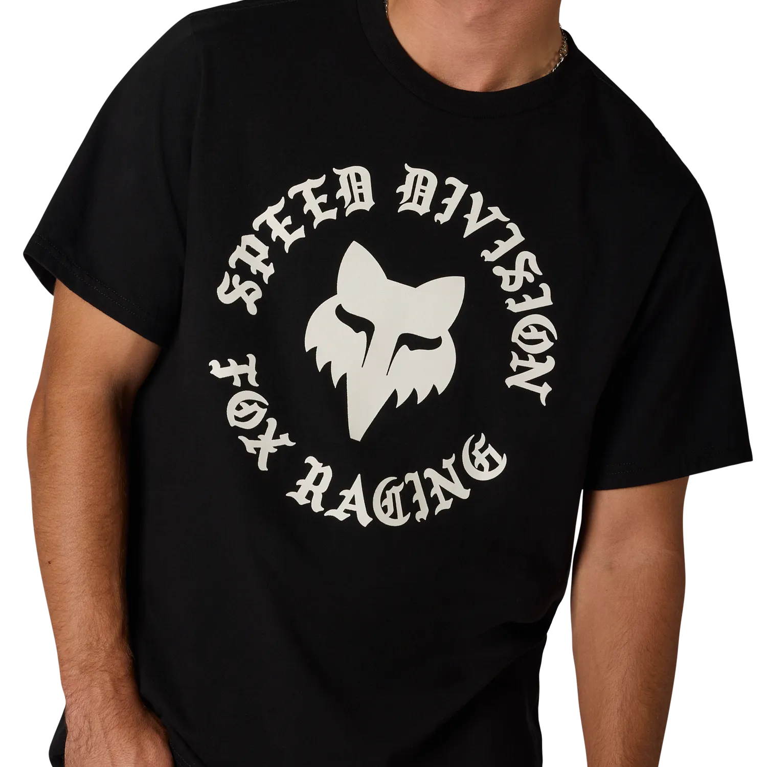 T-Shirt FOX BADGE 195 ORIGINAL Manches Courtes Noir - Image 3