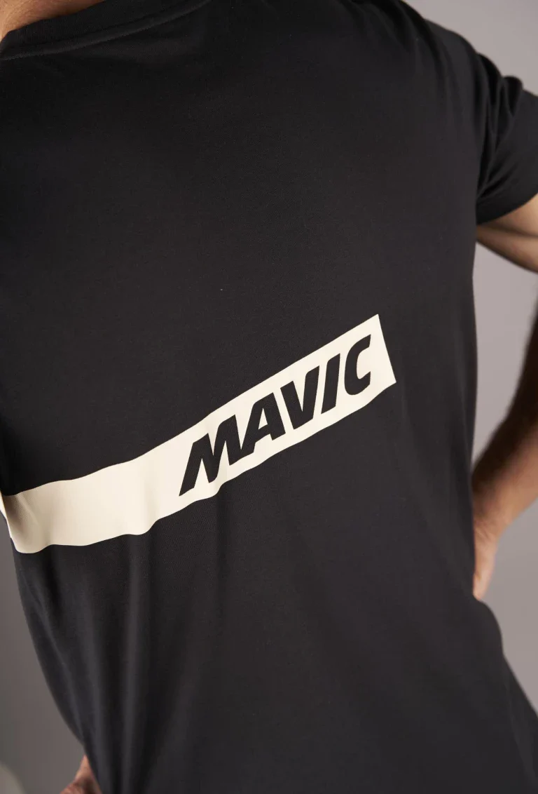T-Shirt MAVIC CORPORATE STRIPE Noir - Image 4