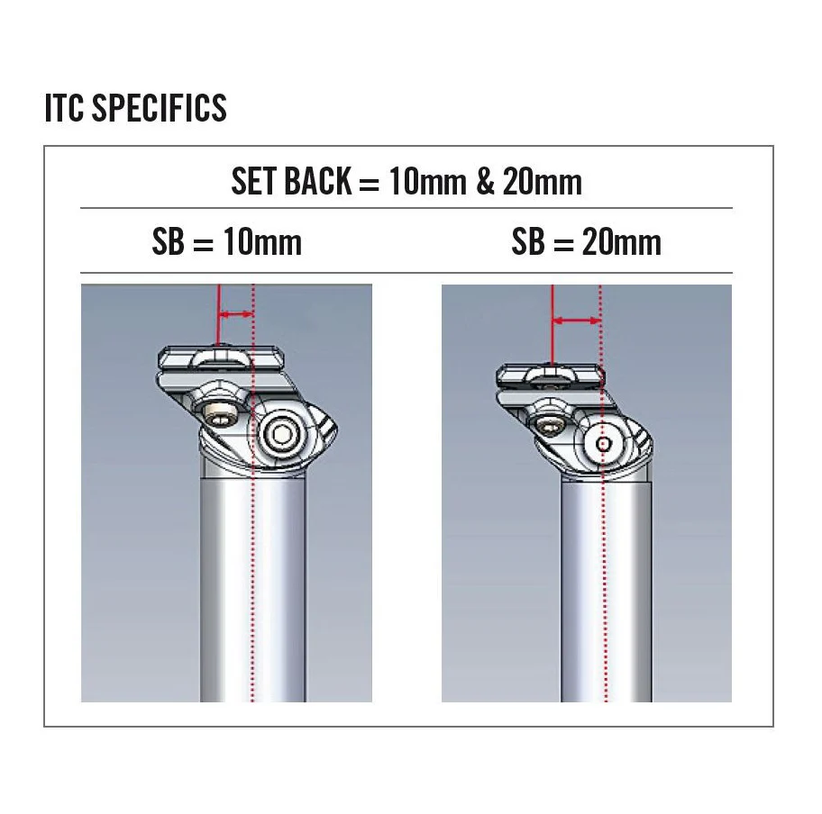 Tige de Selle FSA SLK Carbone DI2 Recul 20mm - Image 2