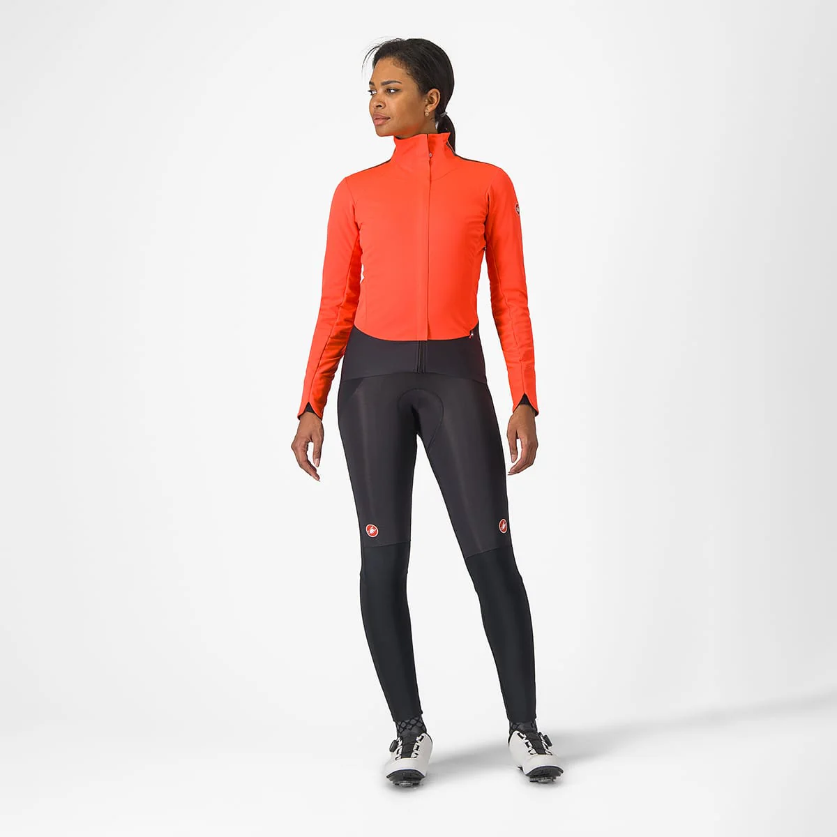 Veste CASTELLI ALPHA DOPPIO ROS Femme Corail/Noir - Image 3