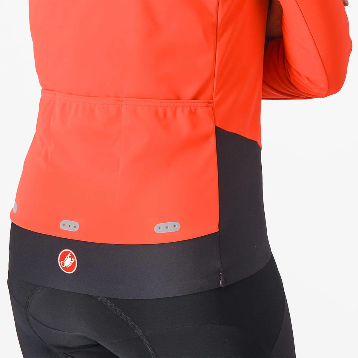 Veste CASTELLI ALPHA DOPPIO ROS Femme Corail/Noir - Image 4