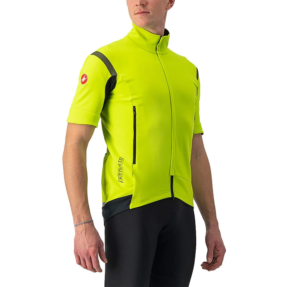 Veste CASTELLI CONVERTIBLE PERFETTO ROS 2 Jaune/Gris - Image 3