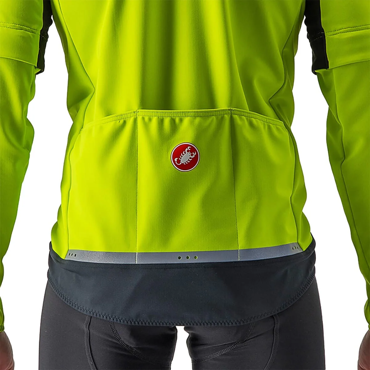 Veste CASTELLI CONVERTIBLE PERFETTO ROS 2 Jaune/Gris - Image 4