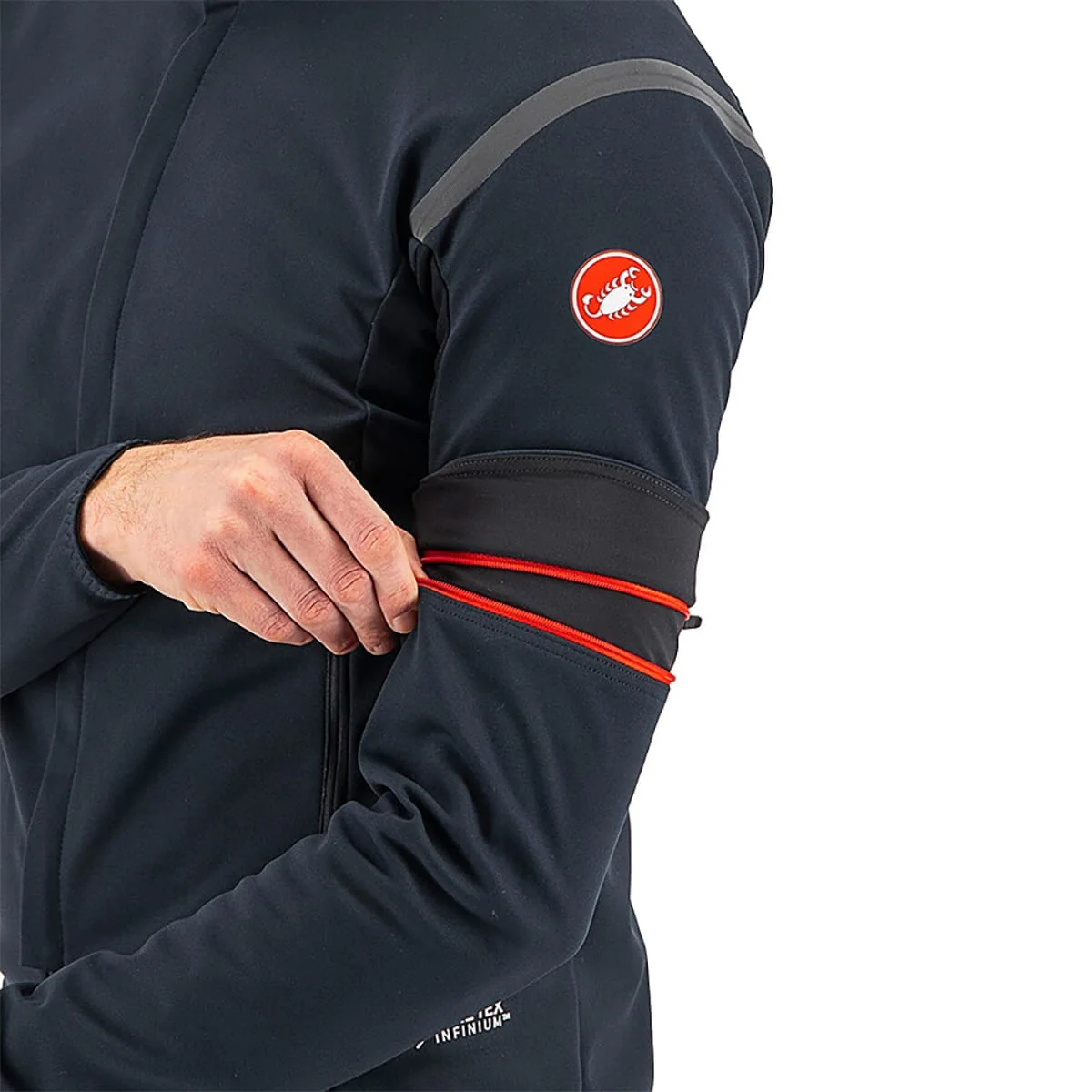 Veste CASTELLI CONVERTIBLE PERFETTO ROS 2 Noir/Noir Reflex - Image 7