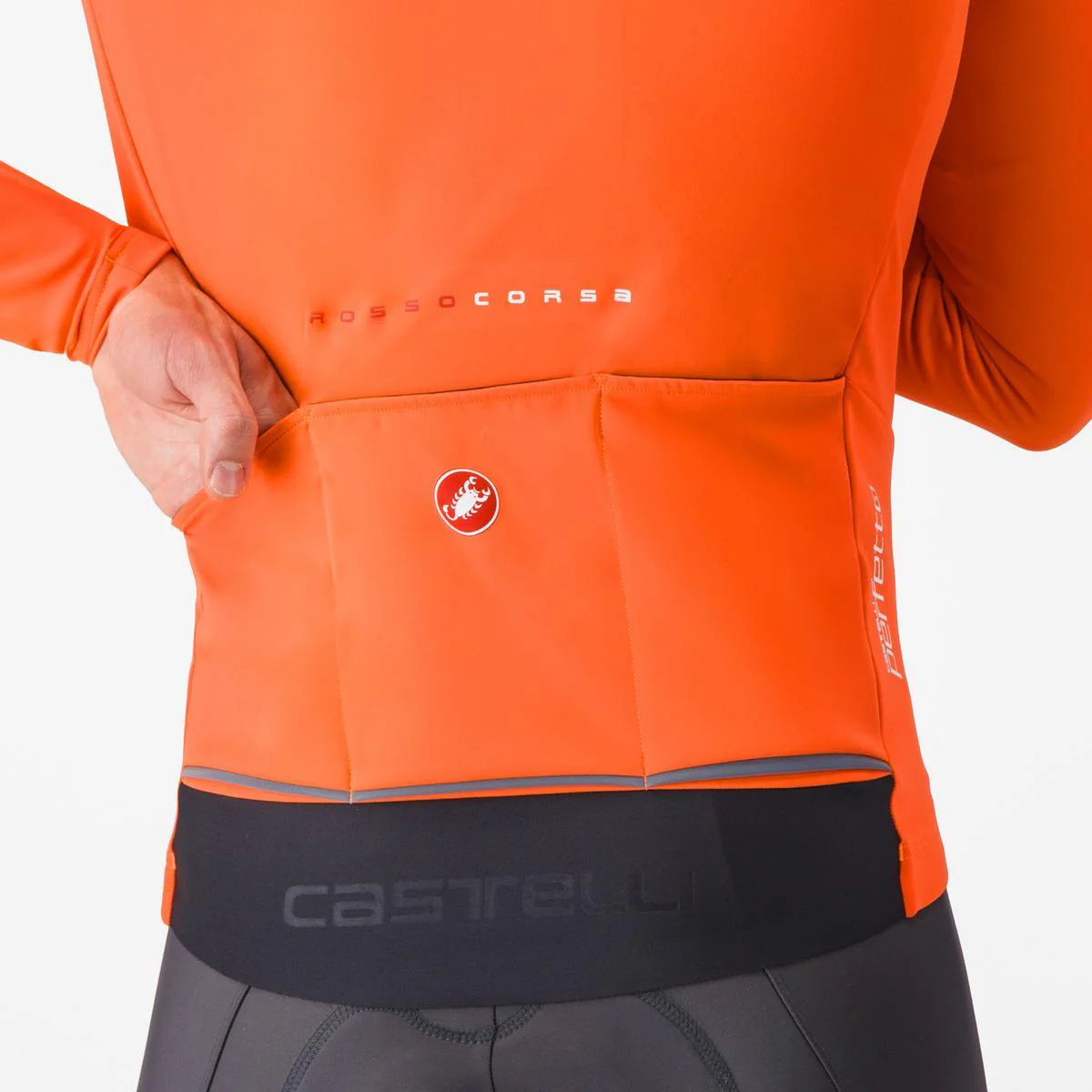 Veste CASTELLI PERFETTO AIR Orange/Noir - Image 6