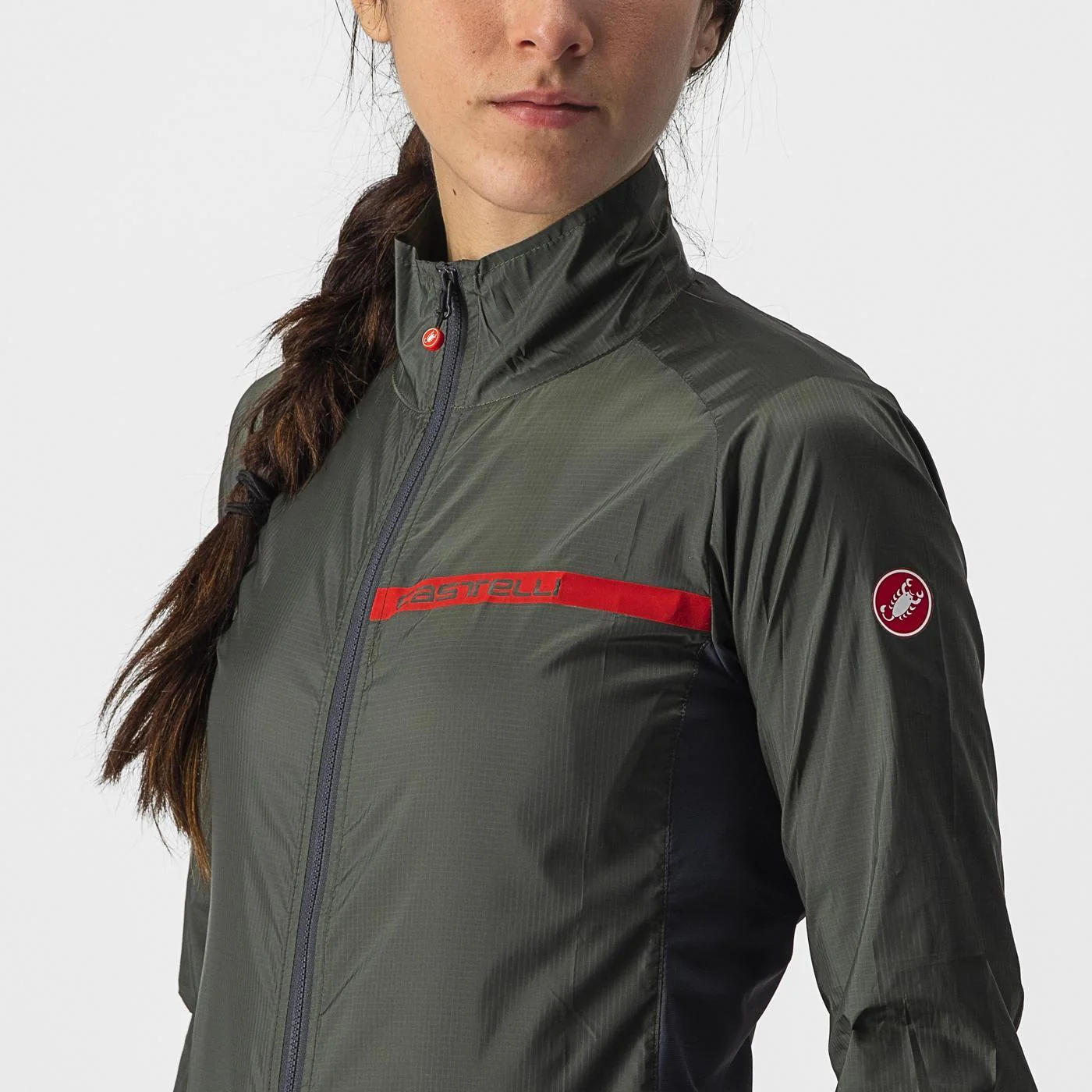 Veste CASTELLI SQUADRA STRETCH Femme Kaki - Image 5