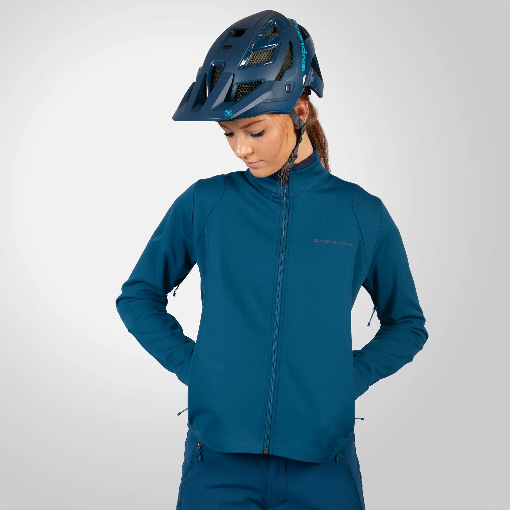 Veste ENDURA SINGLETRACK SOFTSHELL Femme Bleu - Image 3