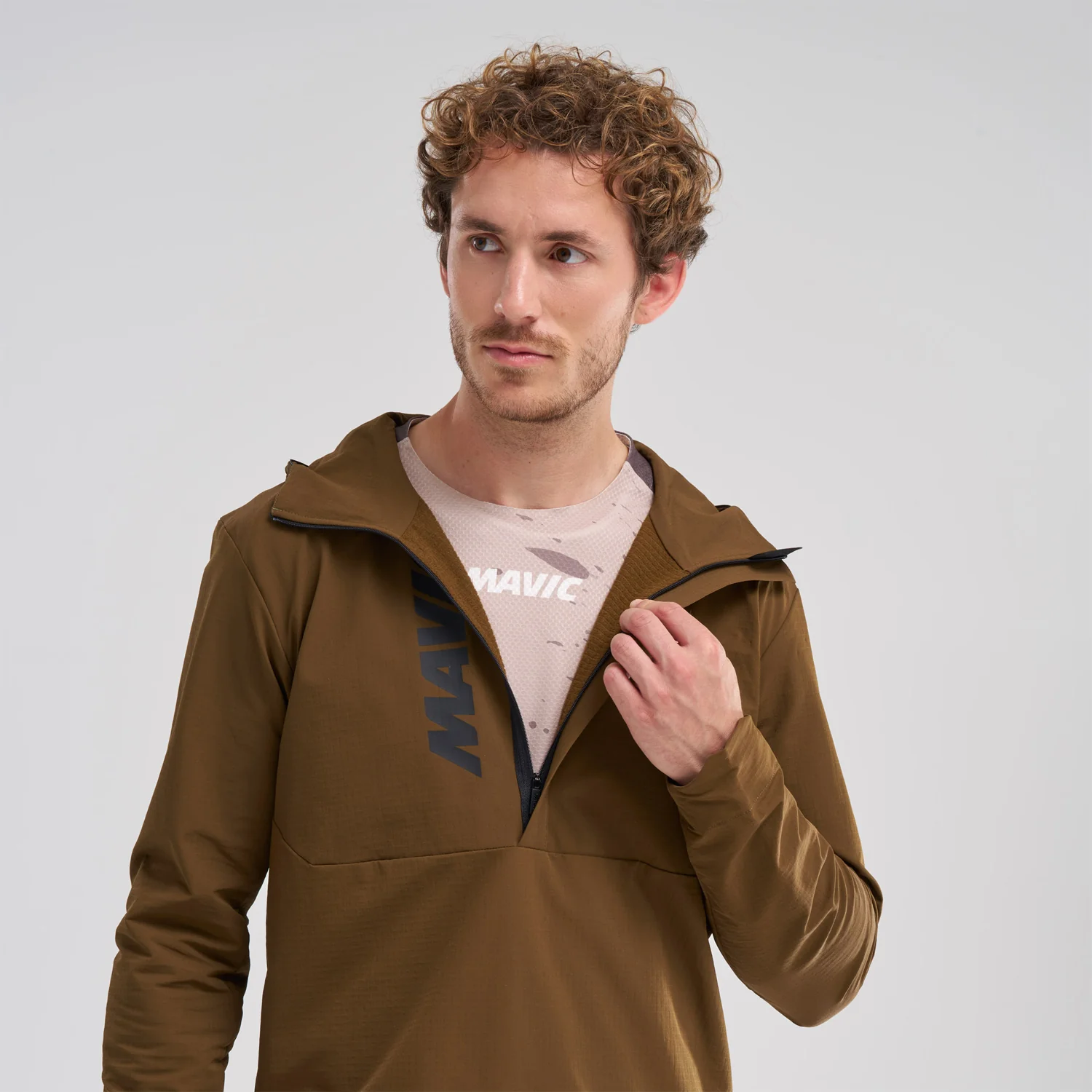 Veste MAVIC DEEMAX THERMO WIND HOODIE Marron - Image 7