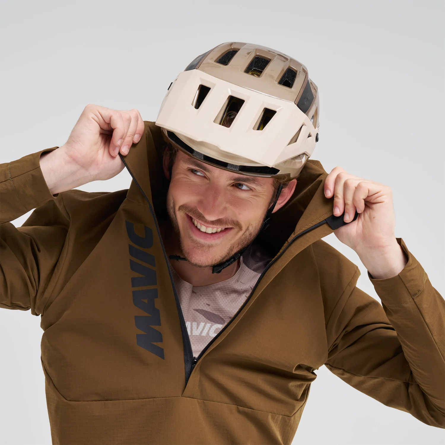 Veste MAVIC DEEMAX THERMO WIND HOODIE Marron - Image 8