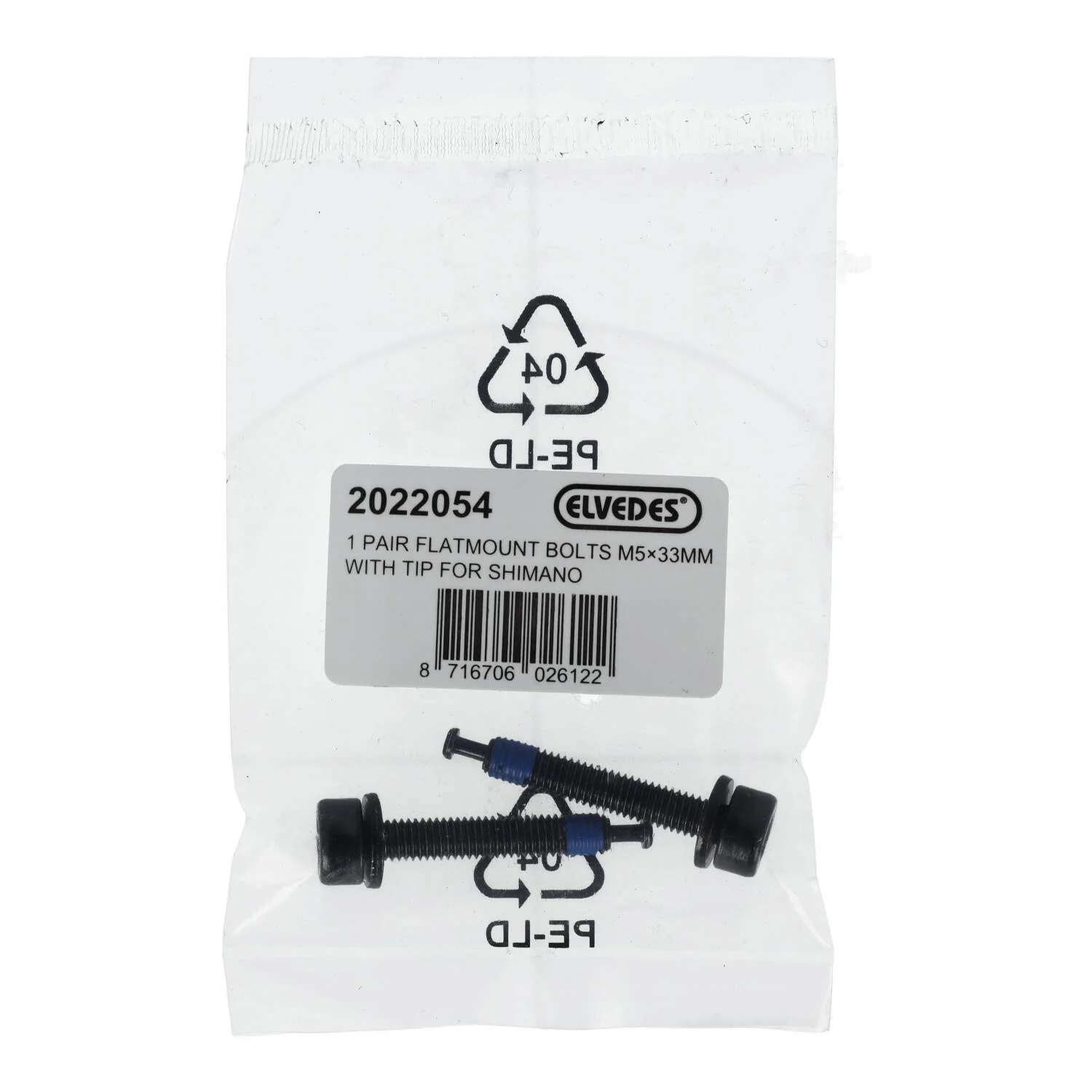 Vis de Fixation Etrier Arrière ELVEDES FM Shimano M5x33 Type C - Image 2