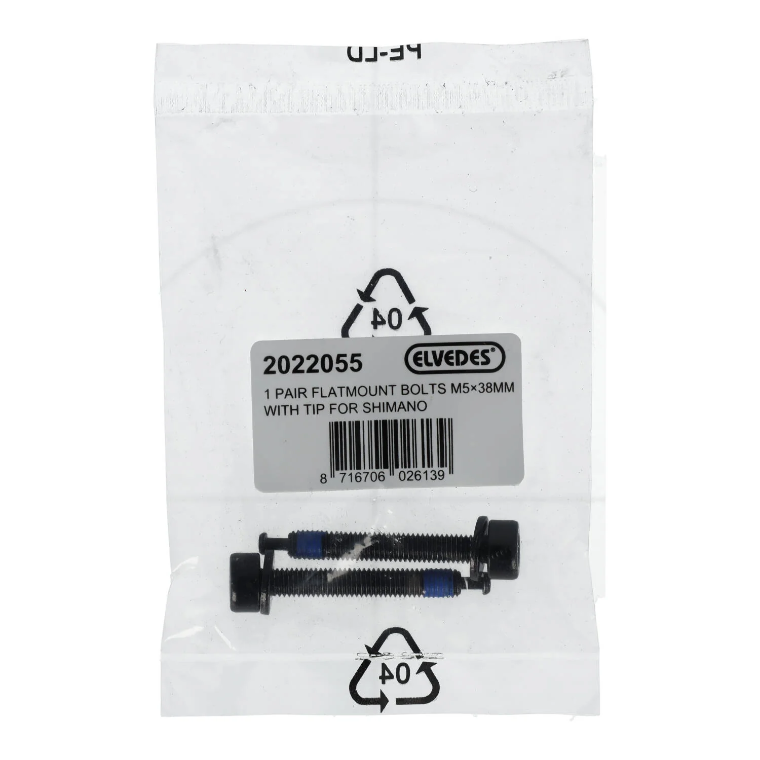 Vis de Fixation Etrier Arrière ELVEDES FM Shimano M5x38 Type C - Image 2