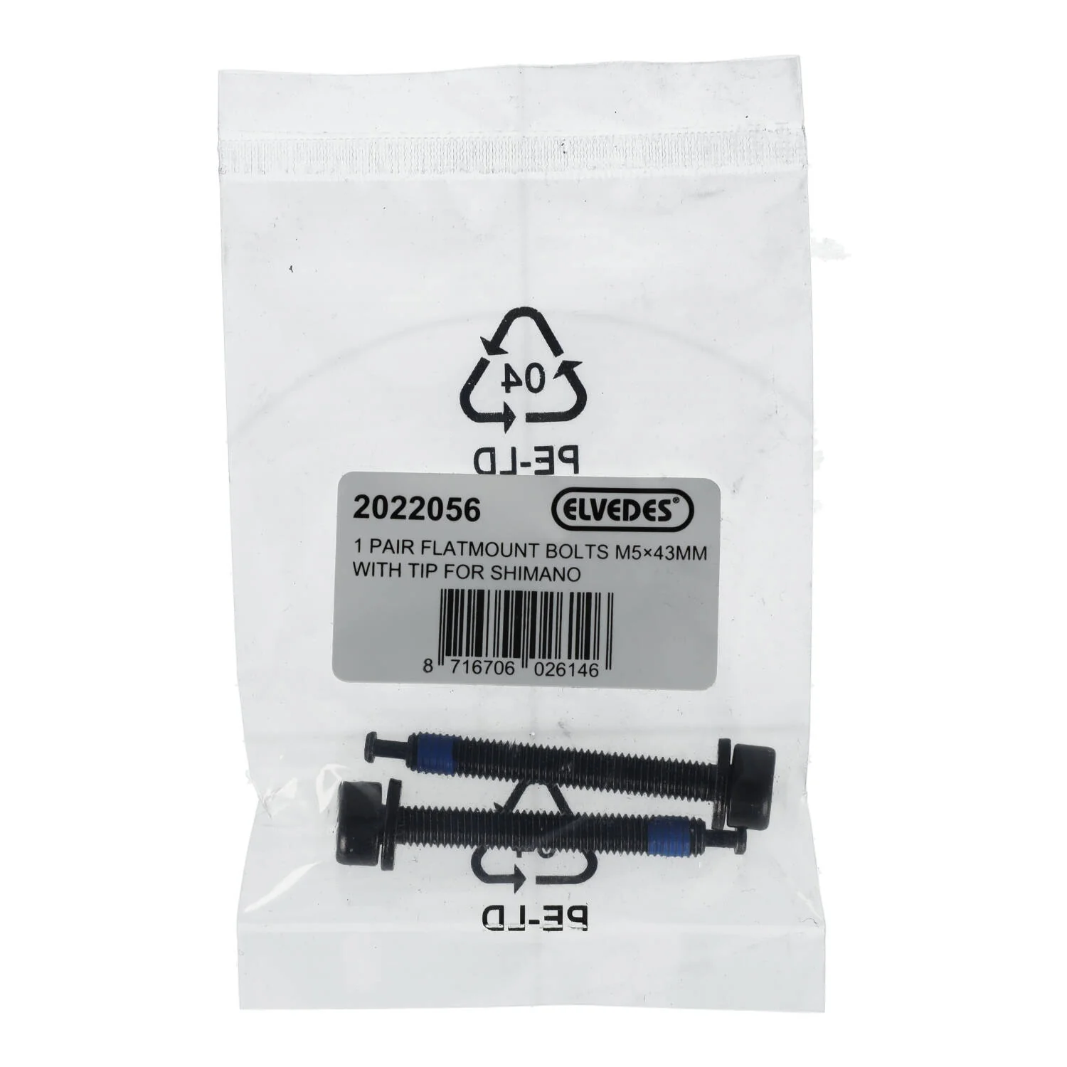 Vis de Fixation Etrier Arrière ELVEDES FM Shimano M5x43 Type C - Image 2
